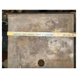 Metal Utility Cart with Two Shelves and Casters