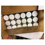 Box of 20 Assorted Industrial Sample Jars with Lubricant Oils
