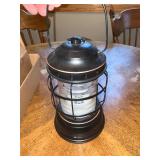 Mixed Vintage Decor Lot with Kundo Anniversary Clock, Lantern, and Collectibles