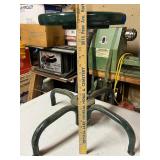 Adjustable Green Metal Shop Stool