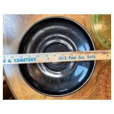 Vintage Depression Glass and Art Glass Dish Collection - Pink, Green, Amber, and Black