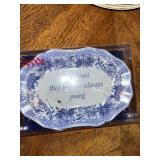 Mixed Vintage Tableware Set with Glass Goblets, Plates, Bowls, and Decorative Tray