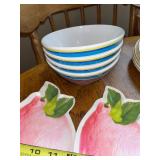 Mixed Vintage Tableware Set with Glass Goblets, Plates, Bowls, and Decorative Tray