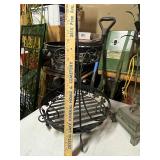 Set of 3 Vintage Metal Plant Stands Candle Holders Ornate Designs