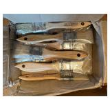 Large Assortment of Paint Brushes, Rollers, and Caulk Remover Tools