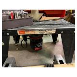 Sears Craftsman Router Table with Router, Bit Set, and Workbench Accessories