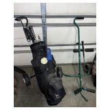 Power Tour Golf Club Set with Bag and Two Push Carts