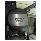 Power Tour Golf Club Set with Bag and Two Push Carts