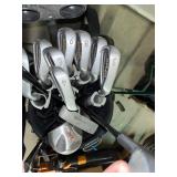 Power Tour Golf Club Set with Bag and Two Push Carts