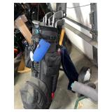 Power Tour Golf Club Set with Bag and Two Push Carts
