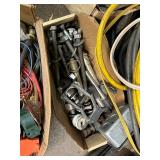 Assorted Extension Cords, Hardware, Wiring, and Fittings Lot