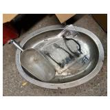 Automotive and Garage Tool Lot with Hydraulic Jack, Hardware, and Accessories