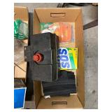 Automotive and Garage Tool Lot with Hydraulic Jack, Hardware, and Accessories