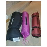 Set of 3 Sleeping Pads and Mats with Carry Bags
