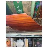 Stained Glass Art and Tool Lot with Glass Sheets, Lead Came, and Supplies