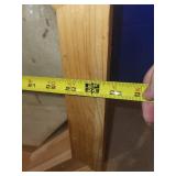 Octagonal Wood Framed Window Insert with Glass, 24 Inch