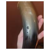 Antique Powder Horn with Wooden Stoppers