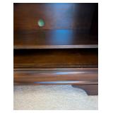 Wooden Media Console Cabinet with Three Doors and Shelving