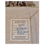 Handmade Indian Wool Area Rug with Floral Pattern, 8x5ft