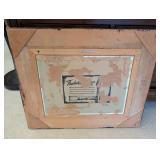 Framed Landscape Oil Painting on Canvas with Rustic Wood Frame