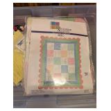 Quilt Pattern Book Collection with Embroidery Hoops and ABC Toddler Quilt Kit