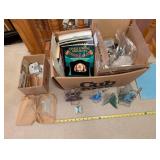 Stained Glass Craft Lot with Tools, Pattern Books, and Handmade Ornaments