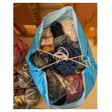 Large Assorted Lot of Yarn Skeins and Balls in Mixed Colors and Textures