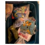 Large Assortment of Felting and Craft Supplies with Storage Bins