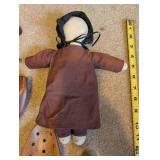 Collection of Vintage Wooden Shoe Stretchers and Cloth Doll