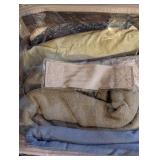 Collection of Baby Blankets and Plush Bears including GUND Wooly Bear