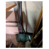 Collection of Garden and Yard Tools - Rakes, Shovel, Snow Shovel, and Brooms
