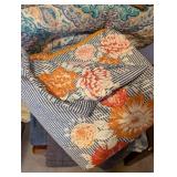 Assorted Lot of Towels, Blankets, and Quilts, Mixed Patterns and Sizes