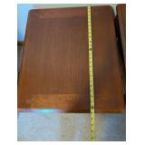 Pair of Wooden Side Tables with Inlaid Tops