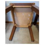 Pair of Wooden Side Tables with Inlaid Tops