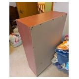 Set of 2 Wood Bookcases Black and Brown Finish