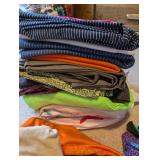 Large Lot of Assorted Quilting Fabrics and Sewing Supplies