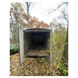 Enclosed Black Cargo Trailer with Minnesota Permanent Registration 3000 GVW