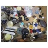 Vintage Sewing Buttons, Pin Cushion