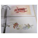 Post Cards, Color Charts, Russel Postcards