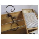 Apple Box, Drawer Pulls, Sewing Kit