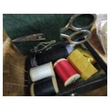 Apple Box, Drawer Pulls, Sewing Kit