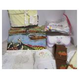 Vintage Fancy Work, Doilies, Hand Towels