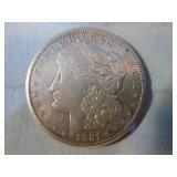 1921 Silver Morgan One Dollar Coin