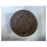 1837 Coronet Head Large One Cent Coin