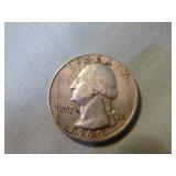 Silver Quarter and 4 Silver Dimes