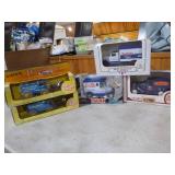 5 Die-Cast Trucks and Wagon Banks