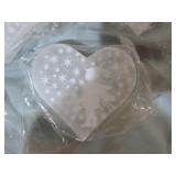 10 Selenite Hearts with Fairies