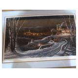 Signed Terry Redlin Frame Print "Family Traditions"