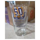 5 Miller Lite Minnesota Vikings Beer Glasses