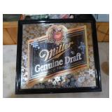 Miller Genuine Draft Mirrored Sign